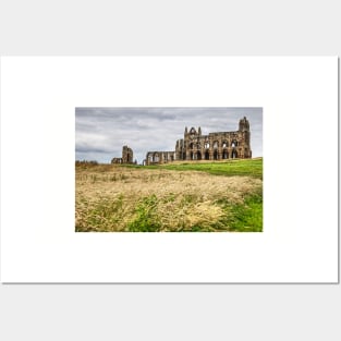 Whitby Abbey Yorkshire, UK, Side View Posters and Art